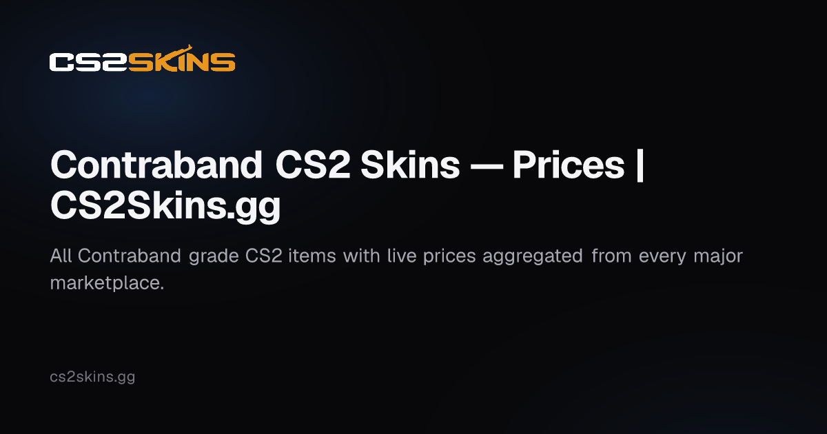 Contraband CS2 Skins — Prices | CS2Skins.gg