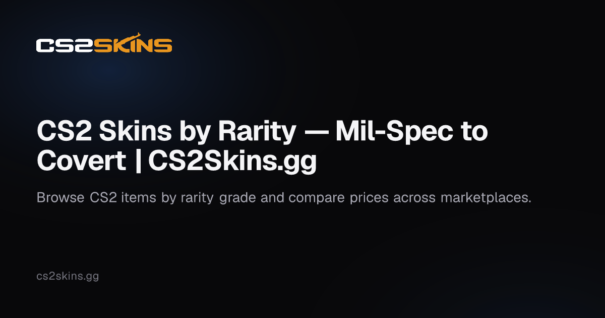 CS2 Skins by Rarity — Mil-Spec to Covert | CS2Skins.gg