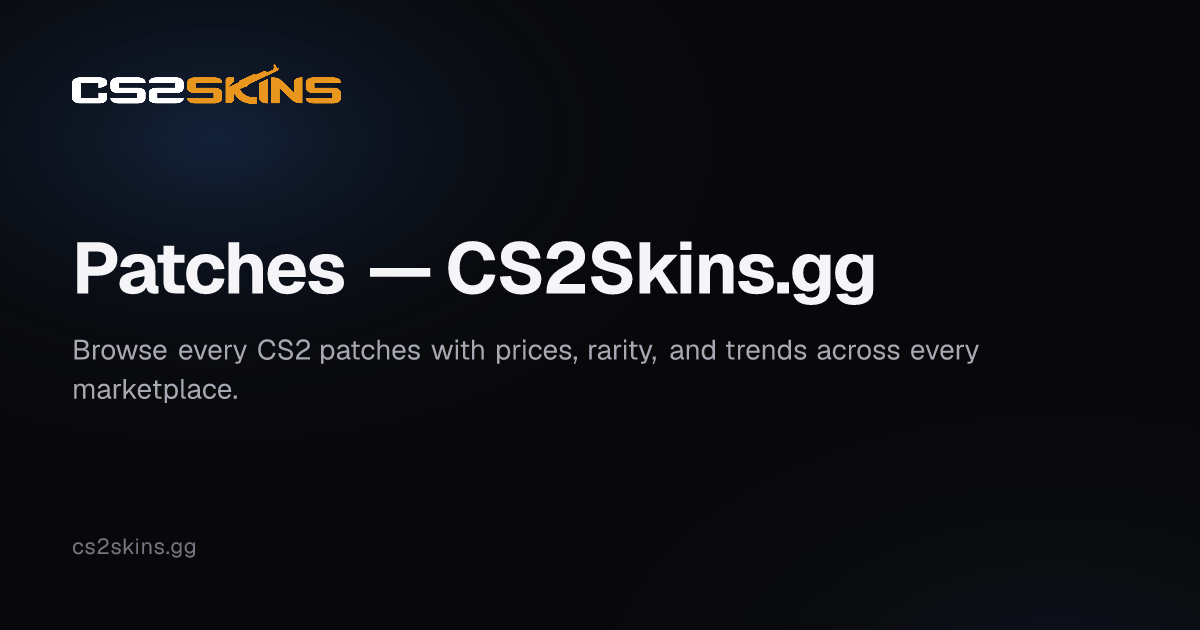 Patches — CS2Skins.gg