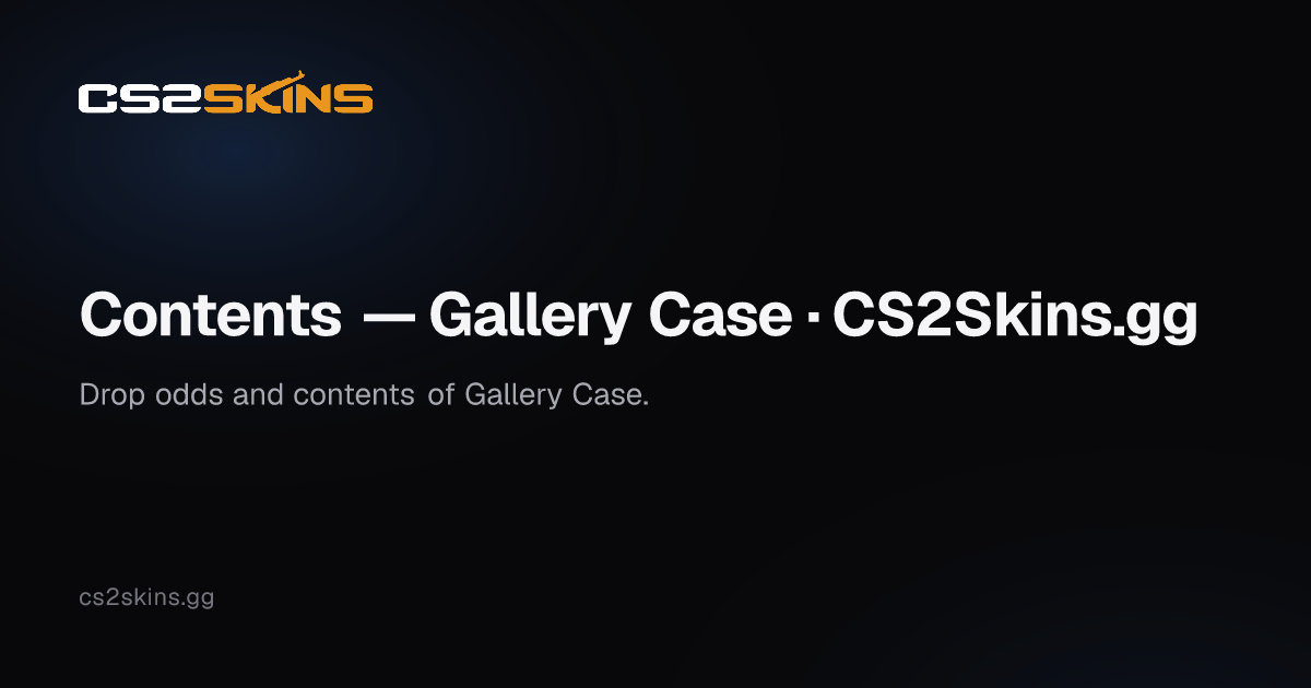 Contents — Gallery Case · CS2Skins.gg