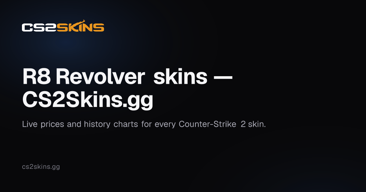 R8 Revolver skins — CS2Skins.gg
